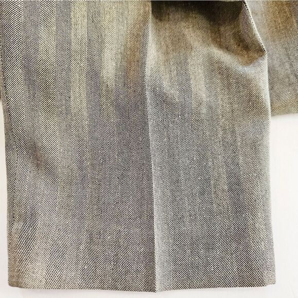 Vintage Lauren Ralph Lauren Silk Wool Linen Pleated Relaxed Fit Trouser Pants 14 - Picture 9 of 11